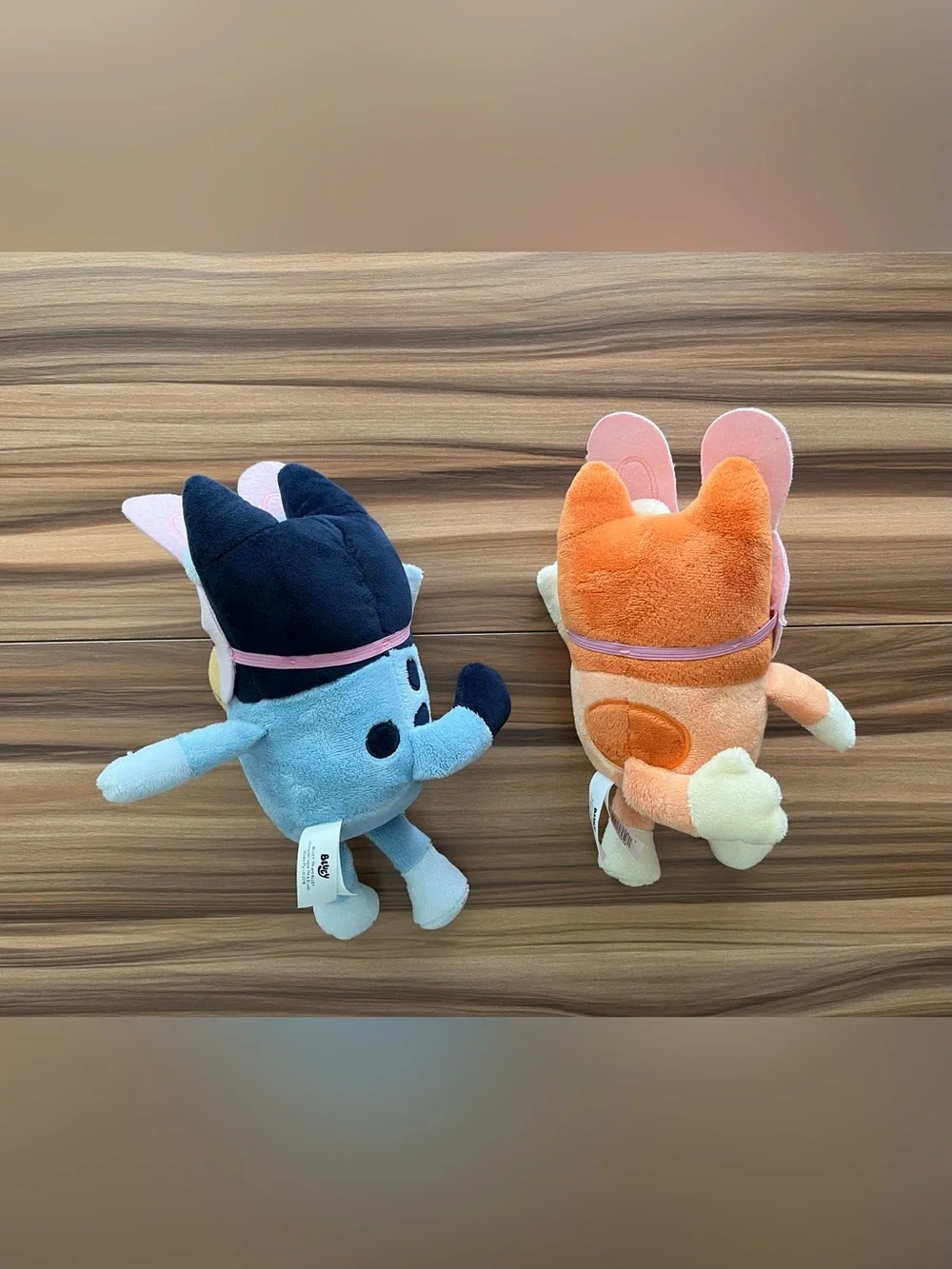 Disney Bluey 8” Bingo 7” Easter Plush Toys 2 Piece Bundle